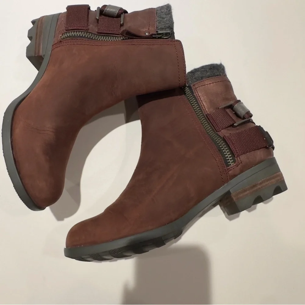 Sorel Women's Lolla Chestnut/ Rusty Red Nubuck Leather Ankle Booties - Picture 10 of 10
